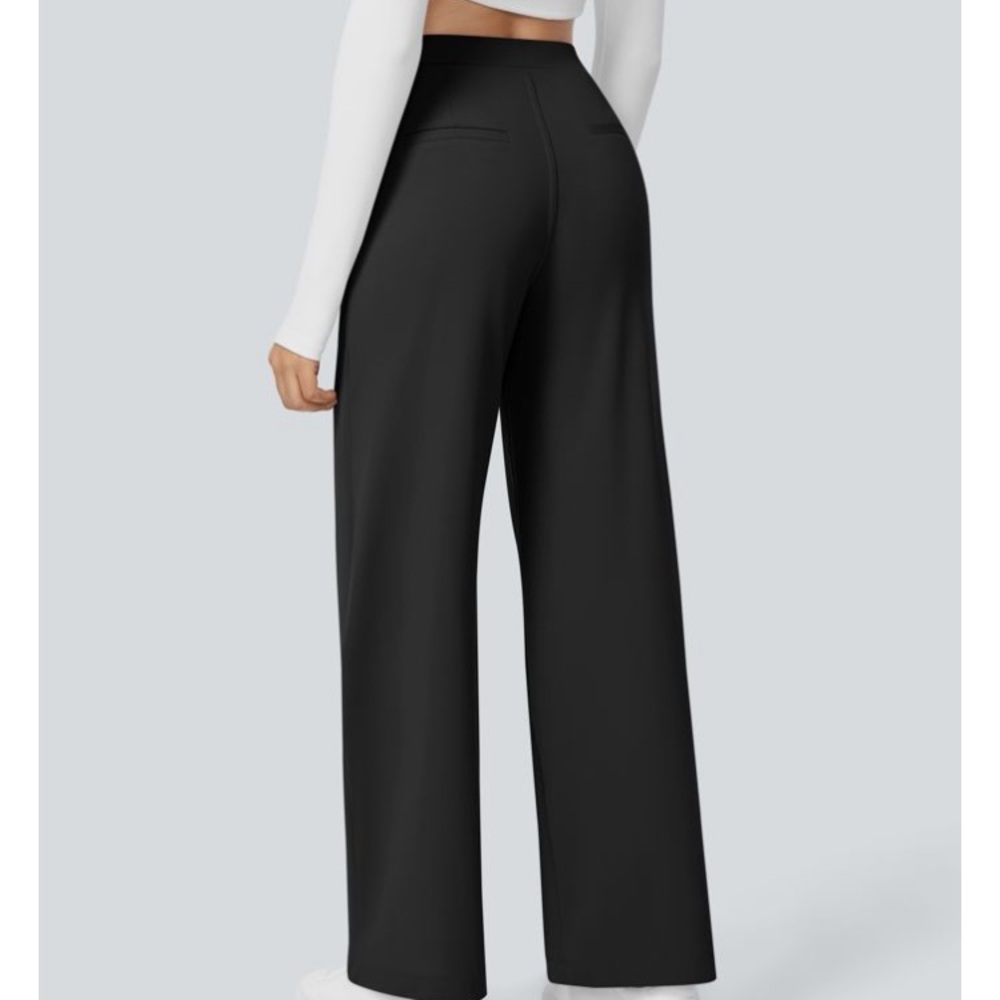 HALARA Black Wide-Leg Women's Pants